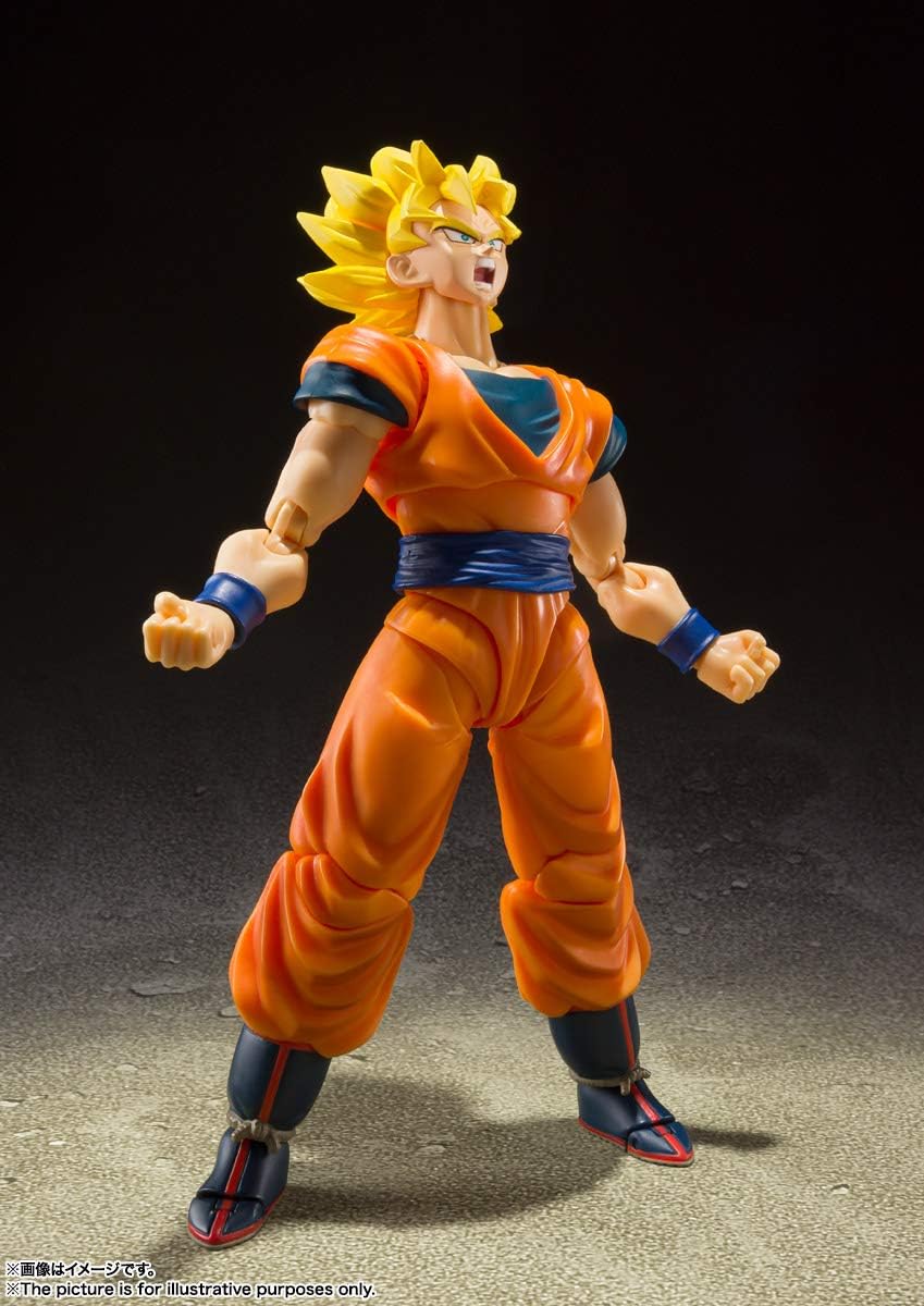 TAMASHII NATIONS Dragon Ball Z Super Saiyan Full Power Son Goku S.H.Figuarts Action Figure P6155