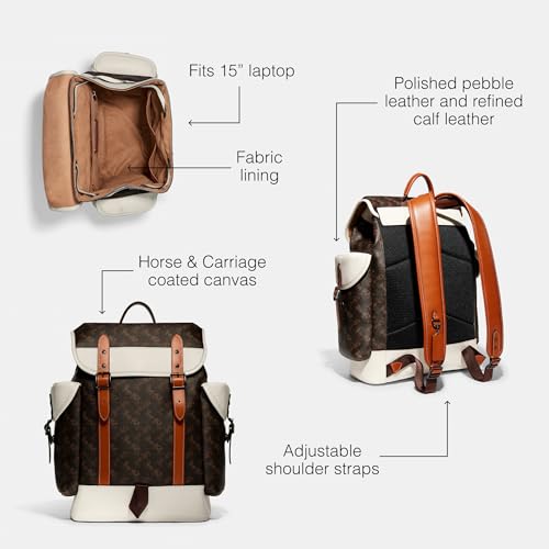 COACH Hitch Backpack in Horse and Carriage, Truffle Q13082