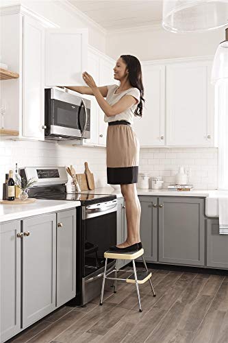 COSCO Stylaire Retro 1-Step Steel Step Stool Yellow N501