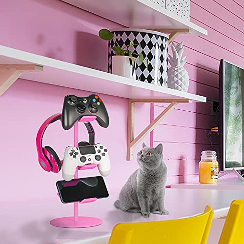 Controller Stand 3 Tier with Headphone Holder for Xbox PS4 PS5 Nintendo Switch C127626