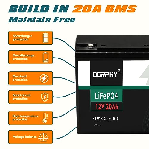 12V 100Ah LiFePO4 Battery with 100A BMS for RV, Solar, Marine X357663