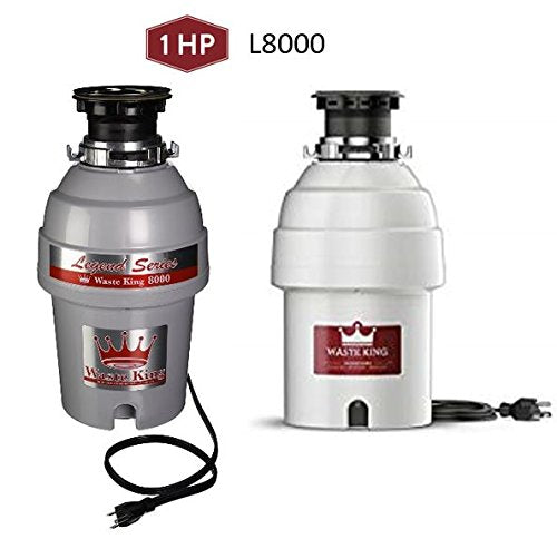 Waste King L-5000TC Batch Feed Garbage Disposal, 3/4 HP with Power Cord L7253