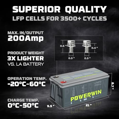 12V 100Ah LiFePO4 Lithium Battery with 100A BMS for RV Marine Off Grid V45695