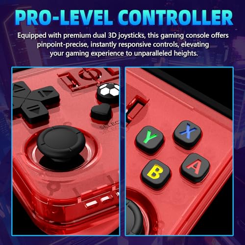 R36MAX Retro Handheld Game Console 64GB Preloaded Portable Emulator with 4.0-in HD IPS Screen E294502