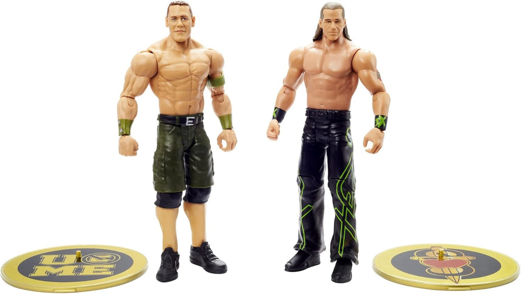 WWE Mattel ​MATTEL John Cena and Shawn Michaels Championship Showdown 2 Pack 6 in Action Figures High Flyers Battle Pack for Ages 6 Years Old and Up​