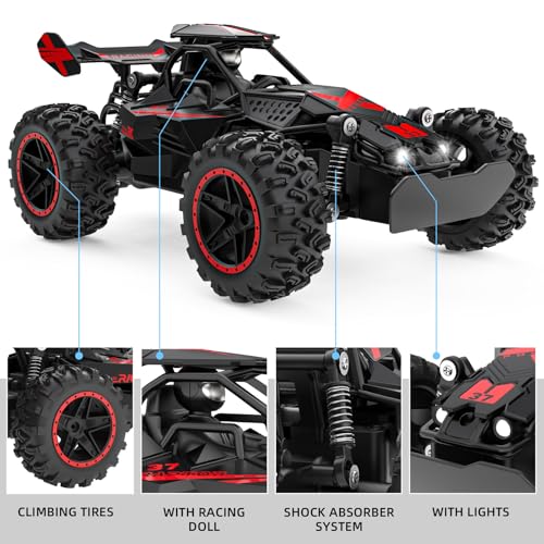 ACAMMZAR Remote Control Car, 1:18 High Speed RC Truck, Green I144