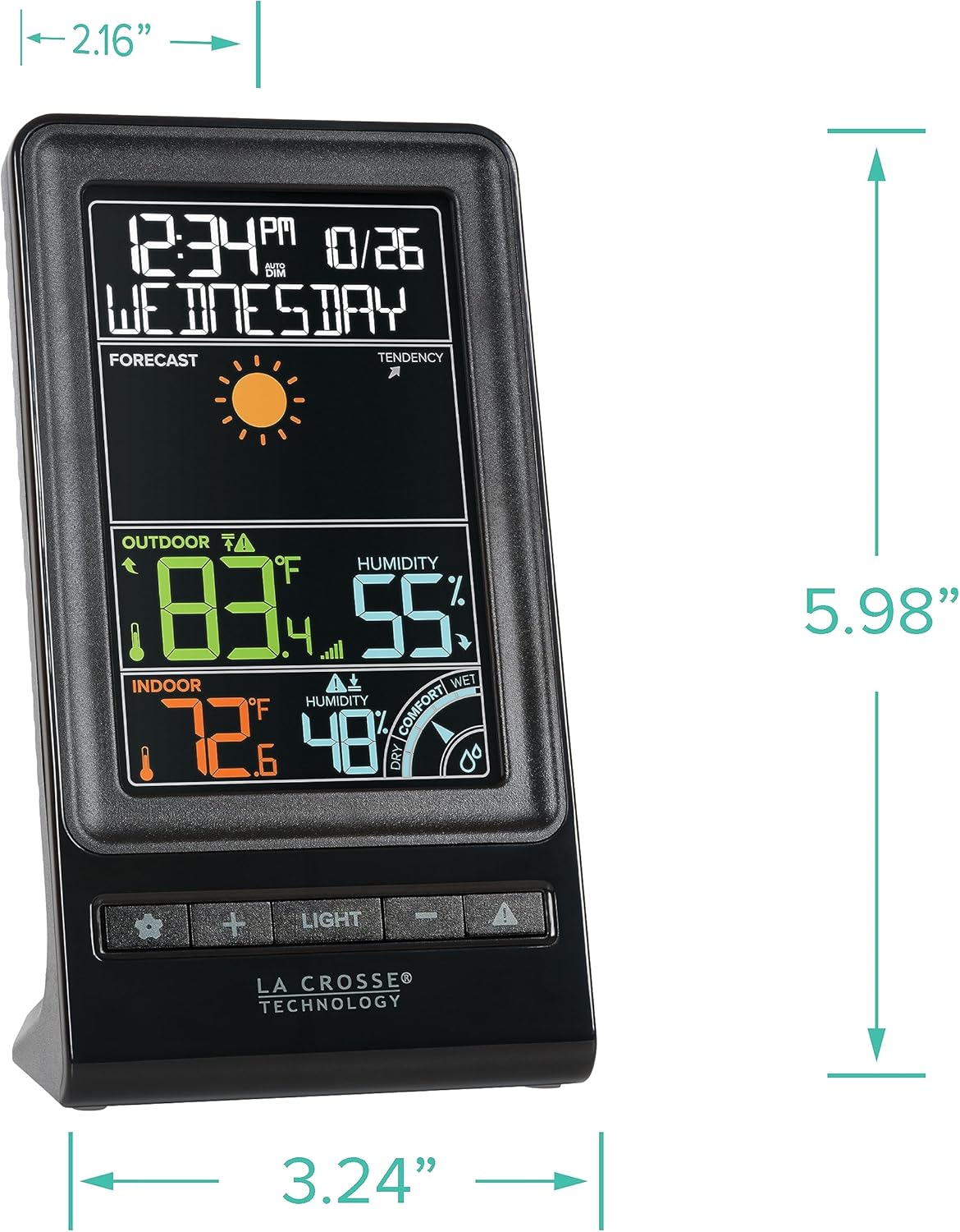 La Crosse Technology Wireless Forecast Station, Black Y5081