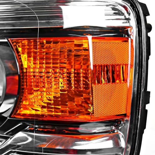 SPEC-D TUNING Black Housing Clear Lens Halo Projector Headlights for Chevy Silverado 1500 2500HD 3500HD X902044