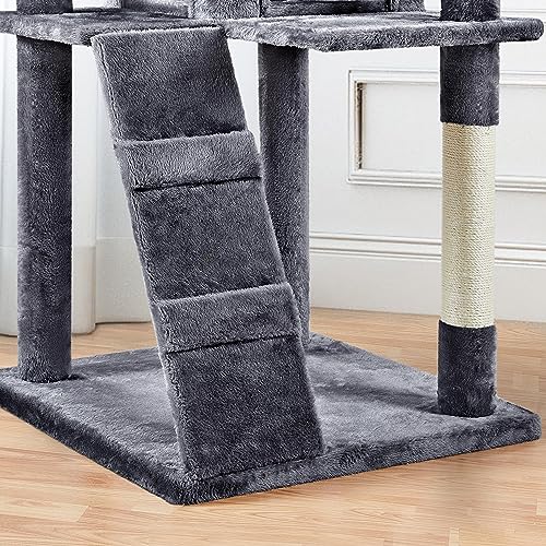 Yaheetech 54in Cat Tree Tower Condo Furniture with Scratch Post Y196