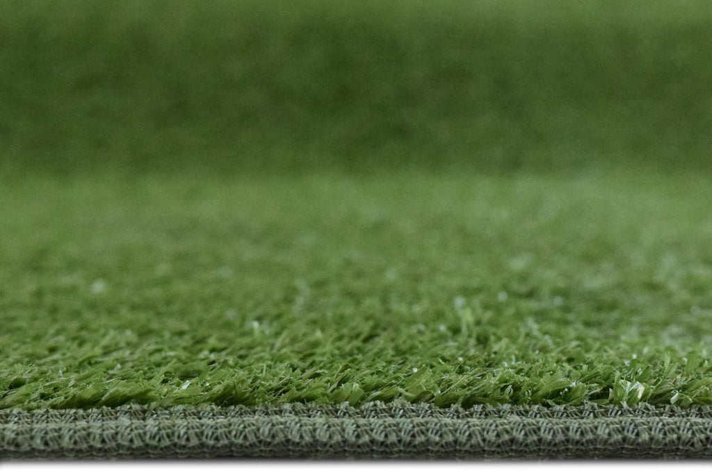 iCustomRug Indoor/Outdoor Turf Carpet, Lawn Green 4'X20' Low Pile Artificial Grass N93388