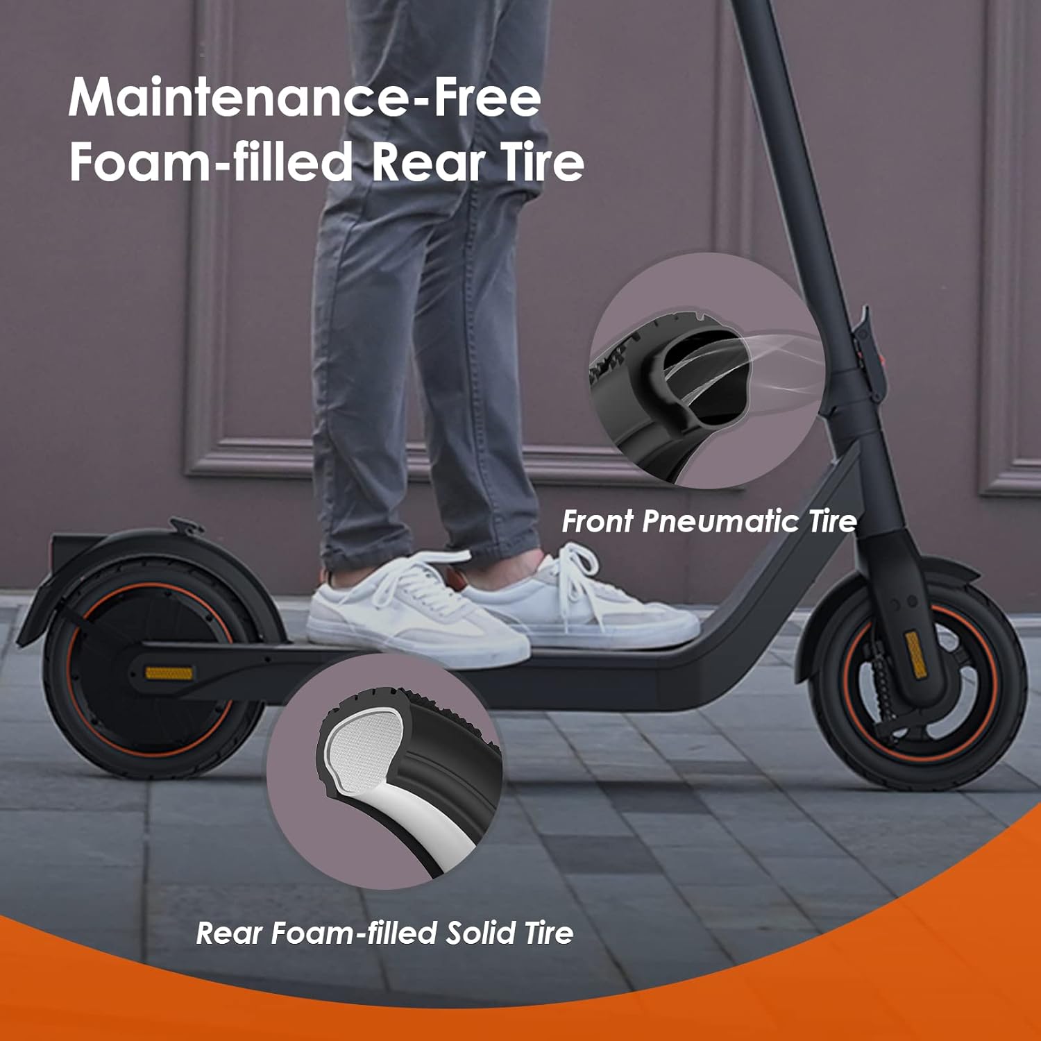Inmotion Air Pro Electric Sport Scooter, 750W, 22MPH, 30Miles Range F93040