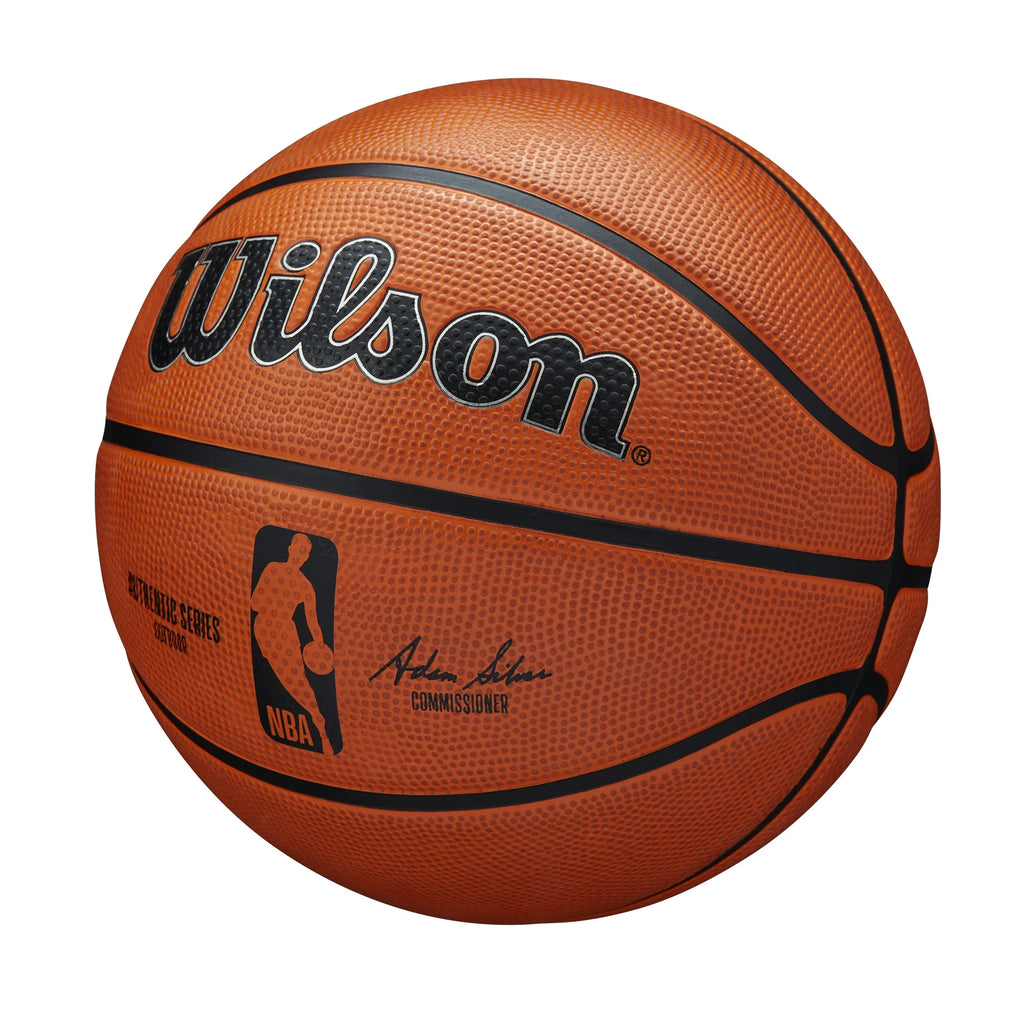 Wilson NBA Authentic Outdoor Basketball, Brown, 29.5 in W549