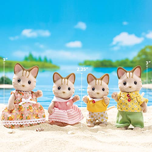 Calico Critters Tuxedo Cat Family, Dollhouse Figures, 3 inches P88214