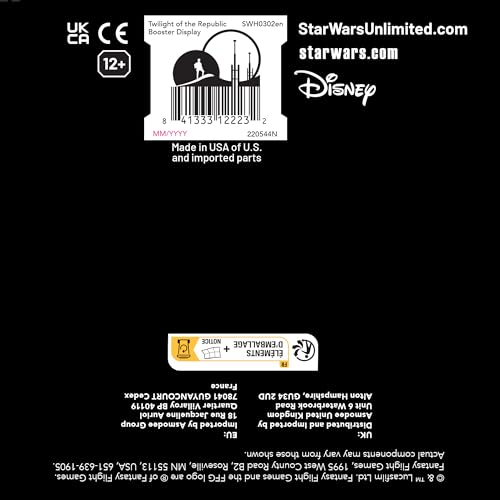 Star Wars: Unlimited TCG Twilight of The Republic Booster Display (24 Packs) by Fantasy Flight Games O87805