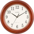 La Crosse Technology 12.5 Inch Cherry Wood Atomic Analog Clock (WT-3122A-INT)