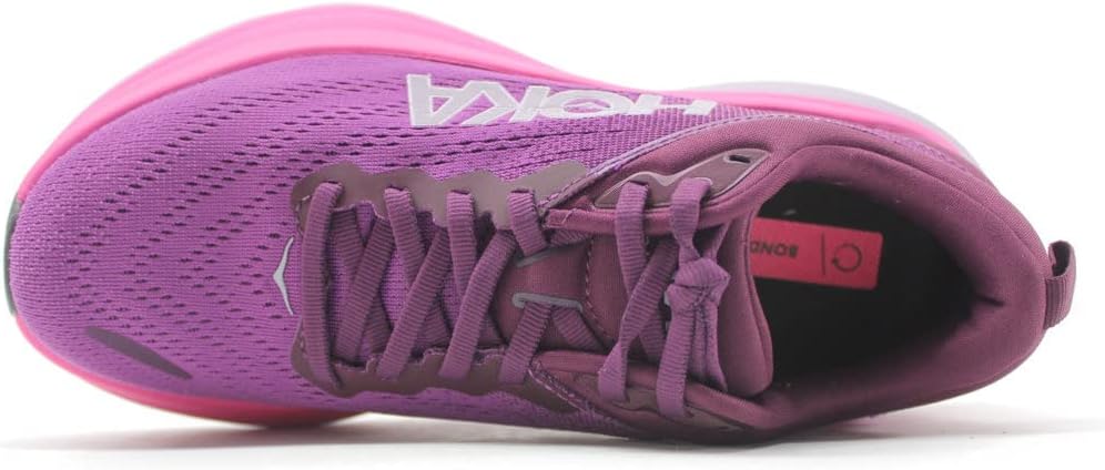 HOKA ONE ONE Bondi 8 Wide Women's Running Shoes, Pink, 7.5 I7764