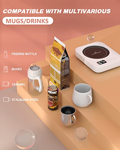 Coffee Mug Warmer with 3-Temp Settings and Auto Shut Off W608417