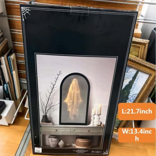 Halloween Hologram Ghost Mirror, Spooky Bedroom Decor with Creepy Eyes N887