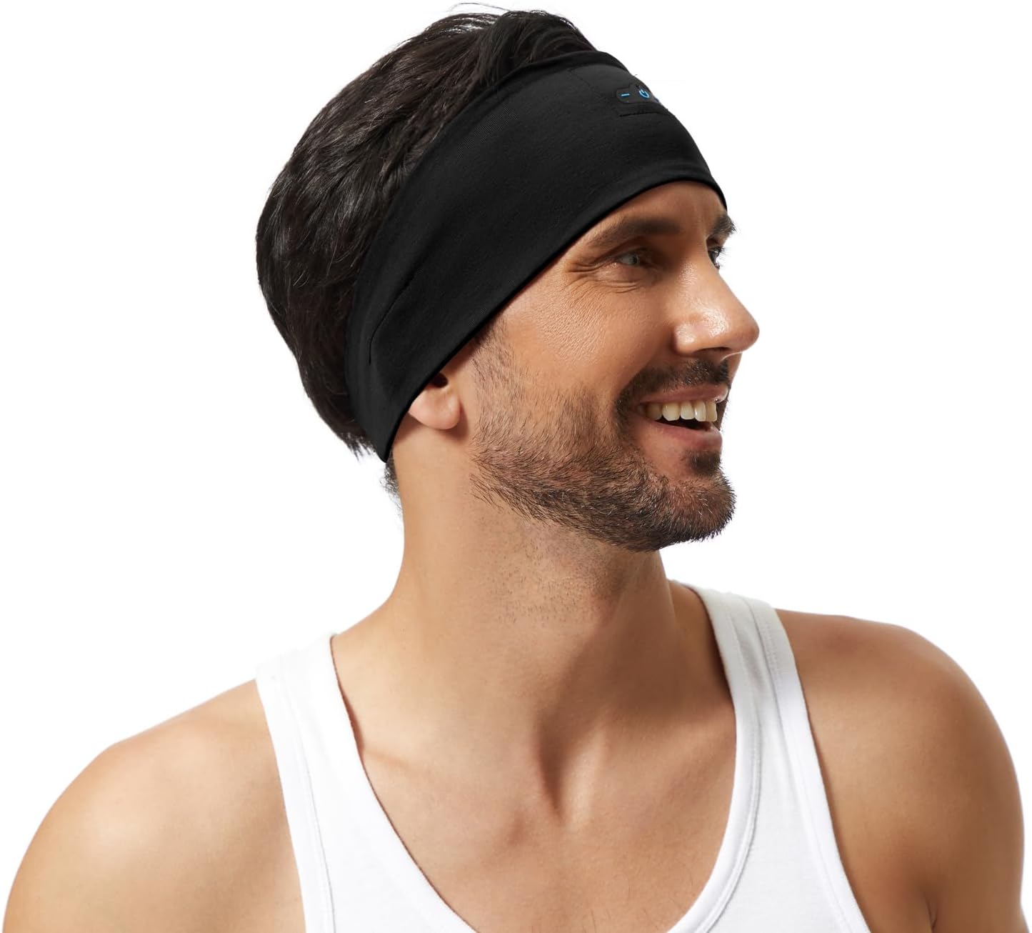 Bluetooth 5.2 Sleep Headphones Headband with Mic, 12H Playtime, Black & Grey A383