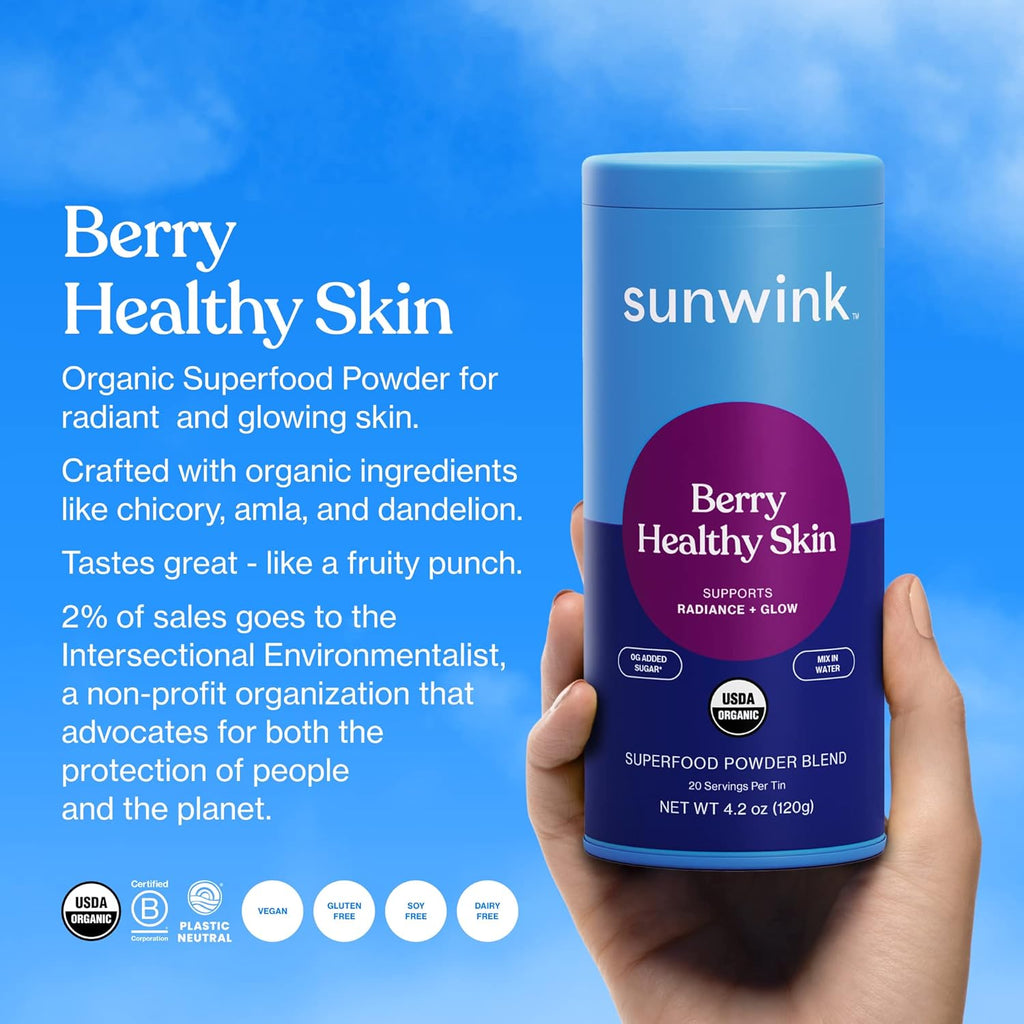 Sunwink Berry Healthy Skin Superfood Powder Drink Mix, 4.2 oz P61913