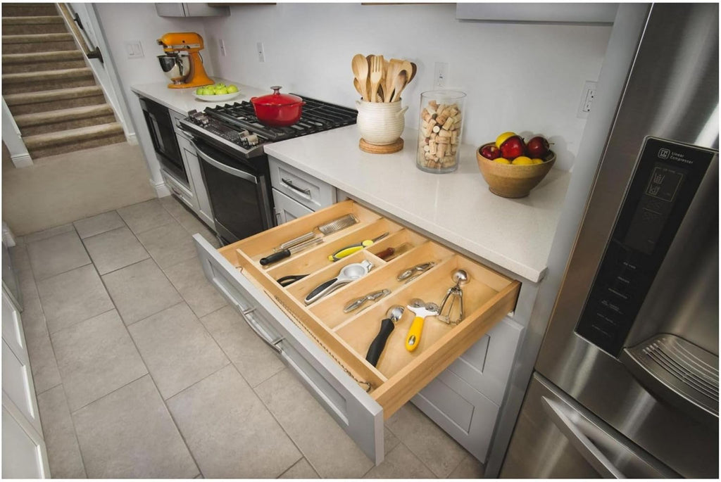 Rev-A-Shelf Wood Trim to Fit Knife Block Drawer Organizer, Natural Maple K6809