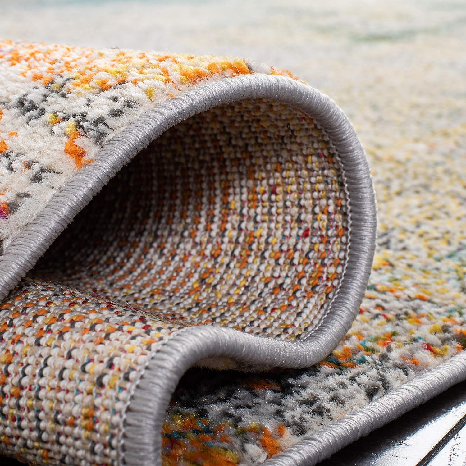 SAFAVIEH Madison Collection Runner Rug 2'2" x 12', Grey & Gold, Modern Boho I109