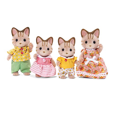 Calico Critters, Tuxedo Cat Family, Dolls, Dollhouse Figures, Collectible Toys, Multi, 3 inches