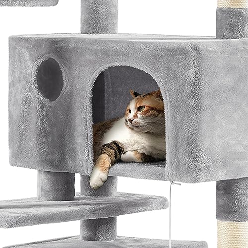 Yaheetech 54in Cat Tree Tower Condo Furniture with Scratch Post Y196