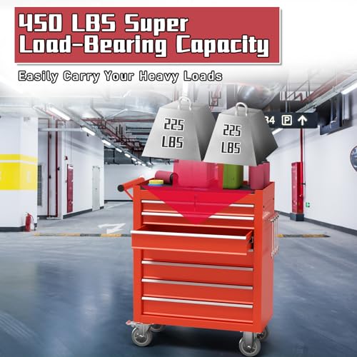 7-Drawer Metal Rolling Tool Chest with Wheels and Lock G858
