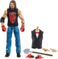 Mattel ​AJ Styles WrestleMania Elite Collection Action Figure with entrance shirt & Vince McMahon Build-A-Figure Pieces, 6-in / 15.24-cm Posable Collectible Gift for Fans Ages 8 Years Old & Up