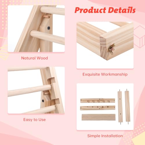 2PCS Wooden Ribbon Storage Racks for Gift Wrapping and Crafts Q5812