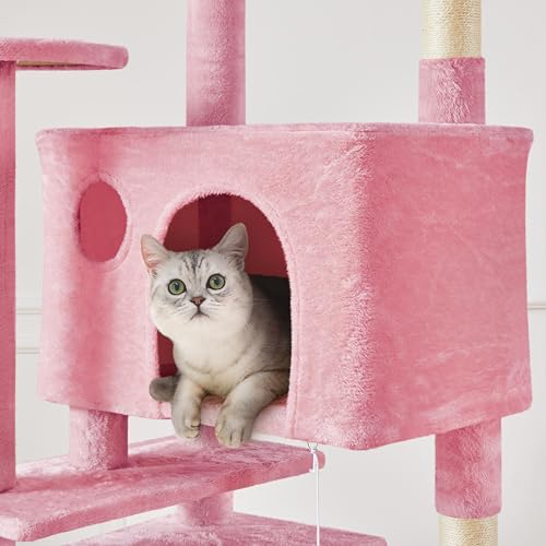 Yaheetech 54in Cat Tree Tower Condo Furniture with Scratch Post Y196