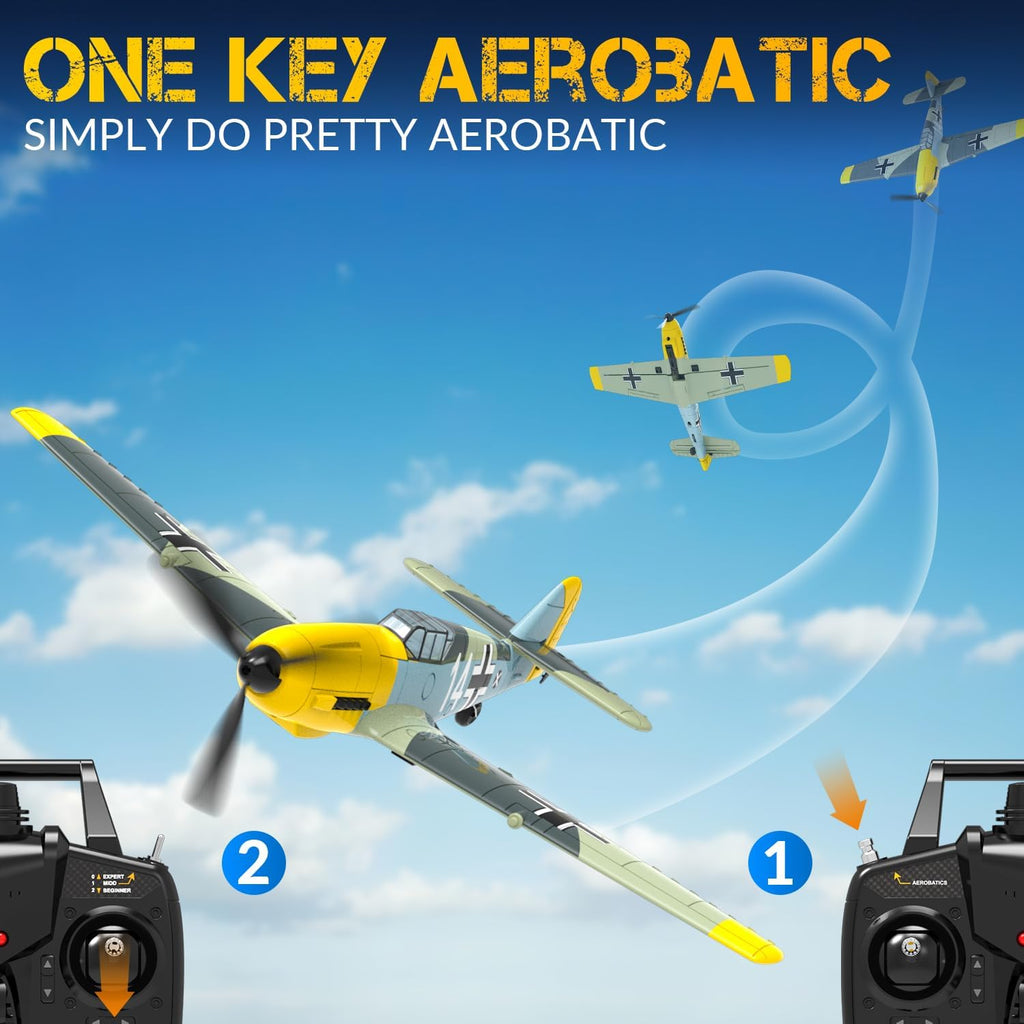 VOLANTEXRC RC Plane BF-109 & F4U Corsair Ready to Fly with Xpilot Stabilization X69559