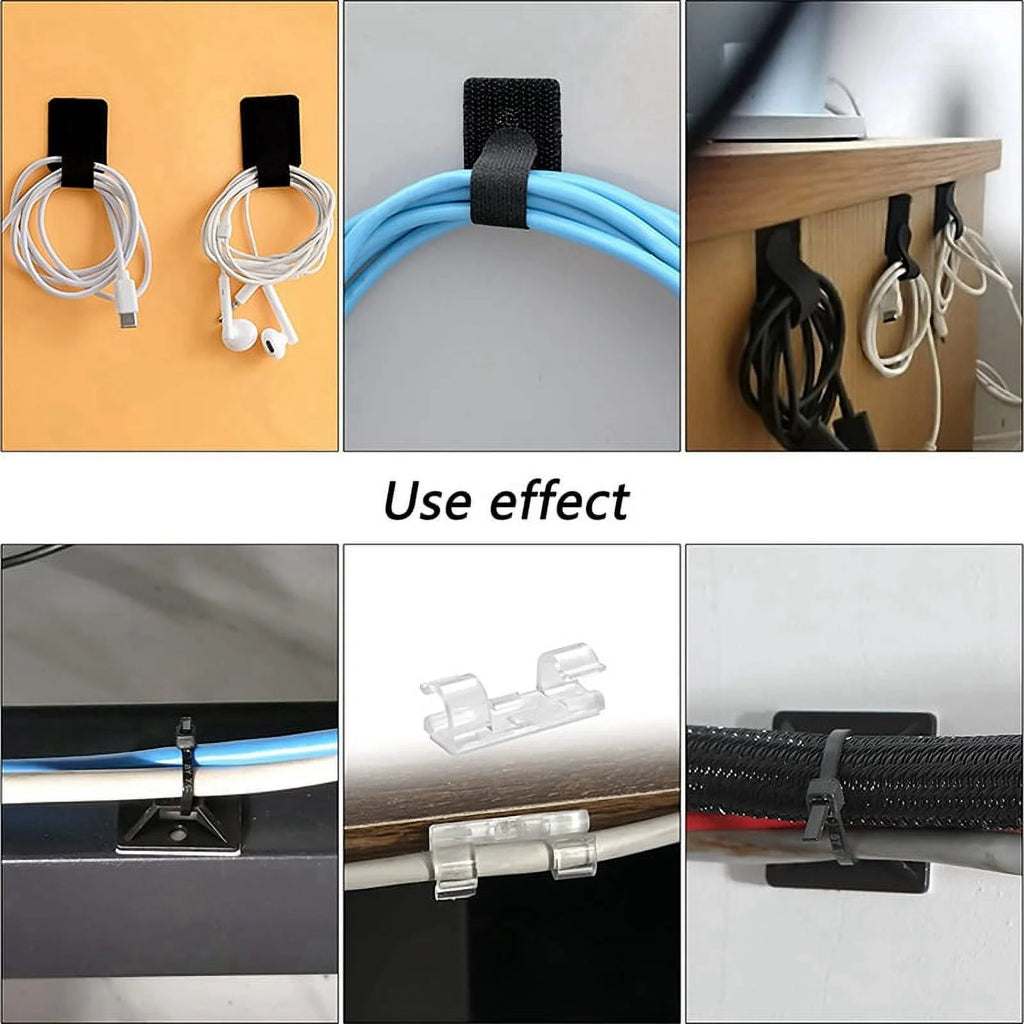 Cable Management Organizer Kit 173 Pcs with Adhesive Clips and Cable Ties Z497689