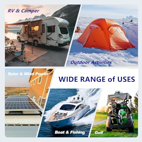 12.8V 280Ah LiFePO4 Battery with 100A BMS for Solar, RV, Marine U539