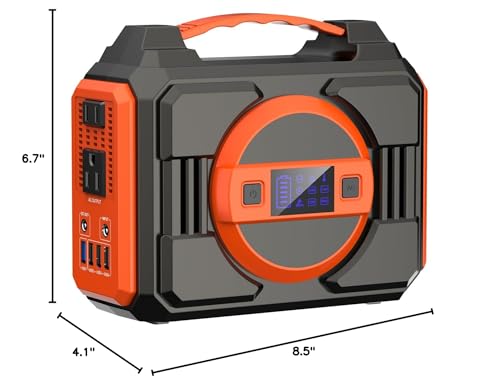 Solar Powered Generator 300W Portable Power Station with 40W Solar Panel P8781