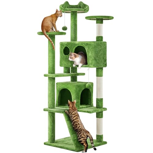 Yaheetech 54in Cat Tree Tower Condo Furniture with Scratch Post Y196