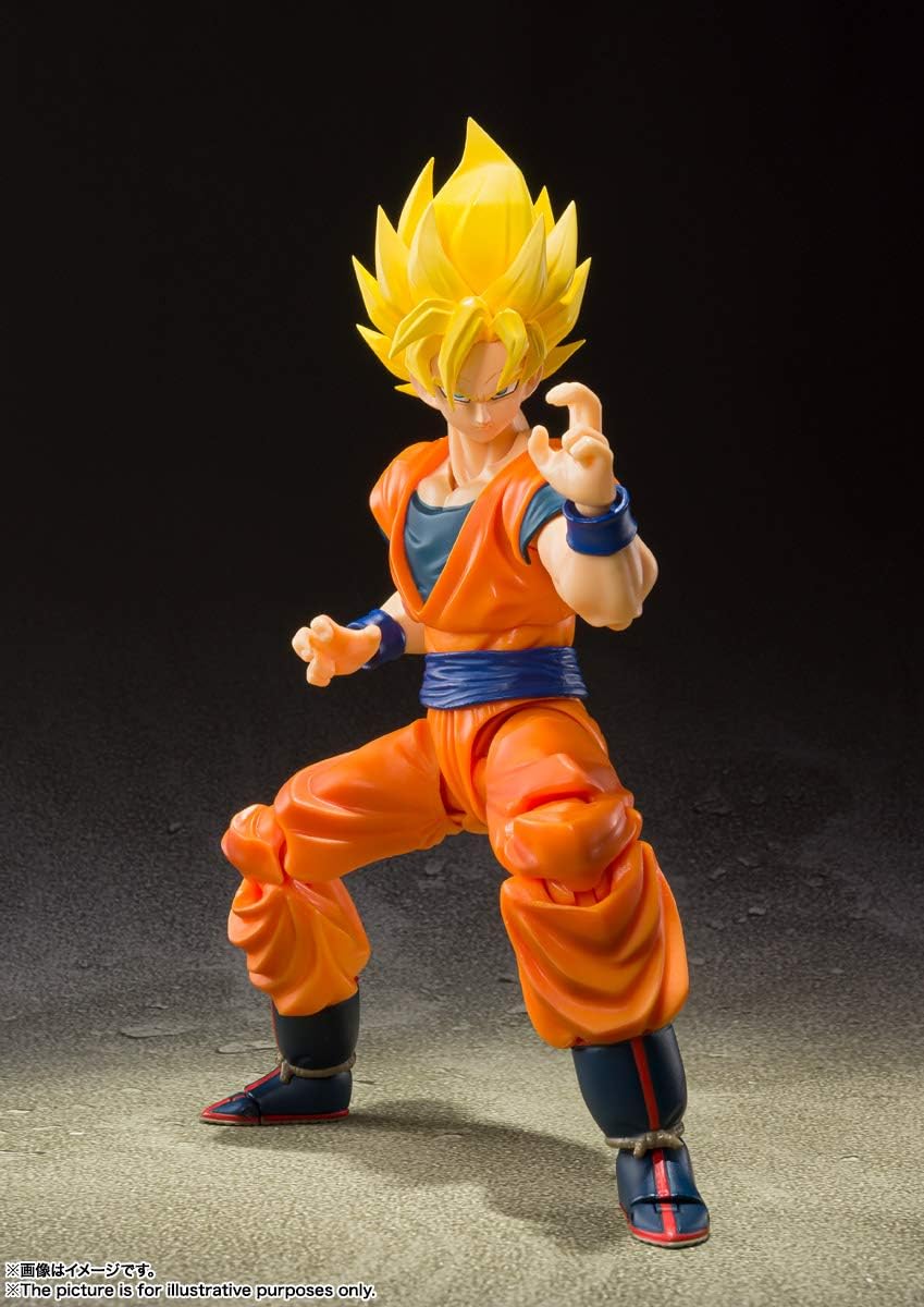 TAMASHII NATIONS Dragon Ball Z Super Saiyan Full Power Son Goku S.H.Figuarts Action Figure P6155