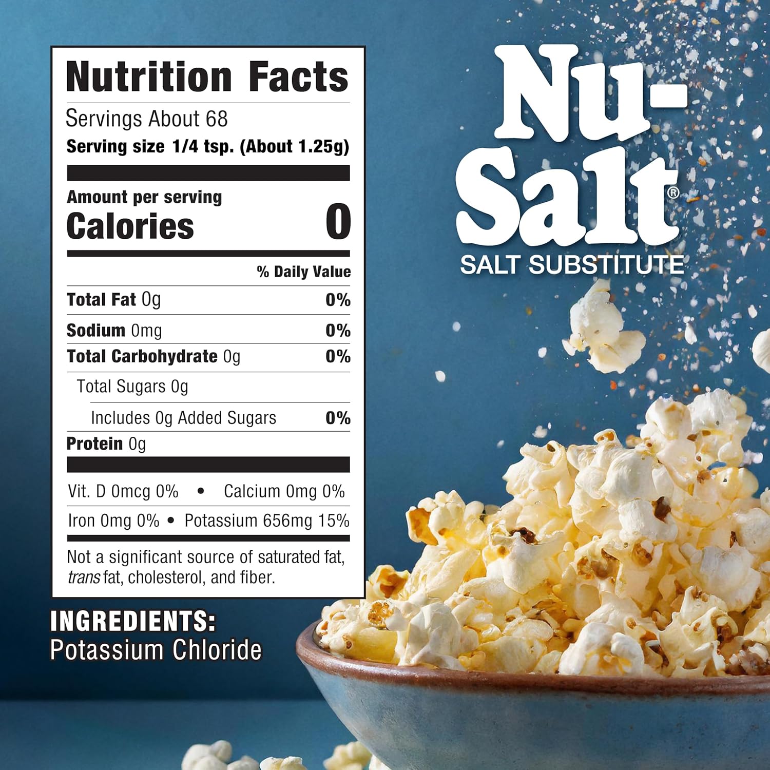 Nu-Salt Salt Substitute 3 oz Crystals (Pack of 6) S280