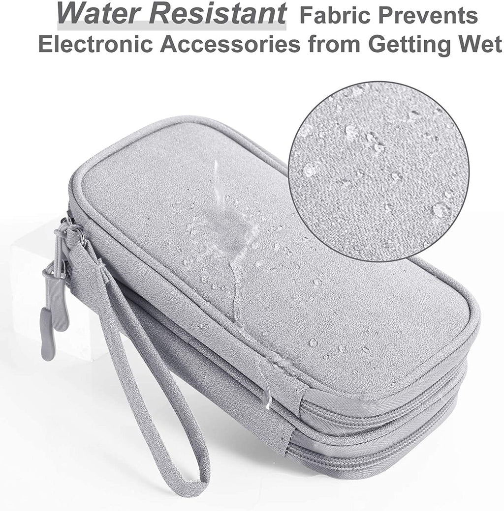 Medium Cable Charger Organizer Bag for Electronics Travel Storage - Light Grey R58486