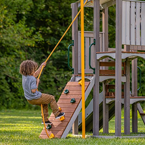 Jack & June Haven Cedar Playset with Swings and Slides J944661