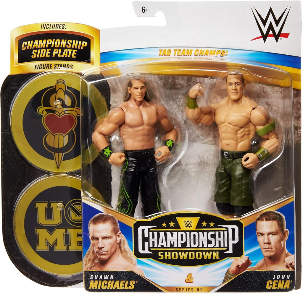 WWE Mattel John Cena & Shawn Michaels Championship Showdown 2 Pack 6 in Action Figures R6567
