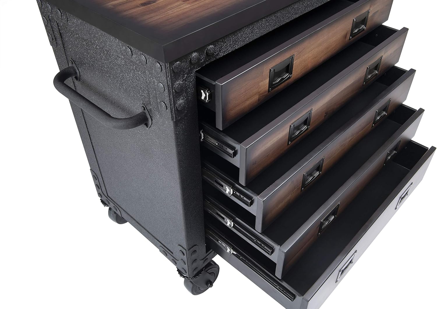 DuraMax 36" 5 Drawer Rolling Tool Chest with Wood Top T71877