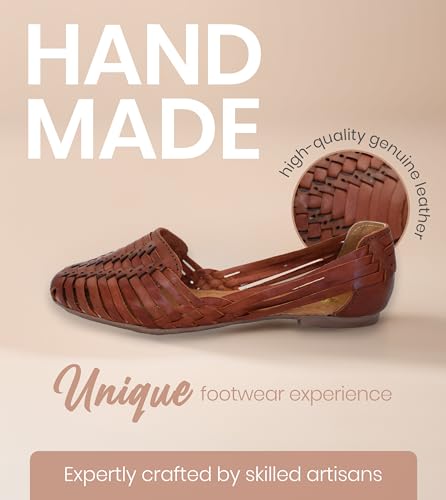 Macarena Collection Women's Leather Huarache Sandals Handmade F67404
