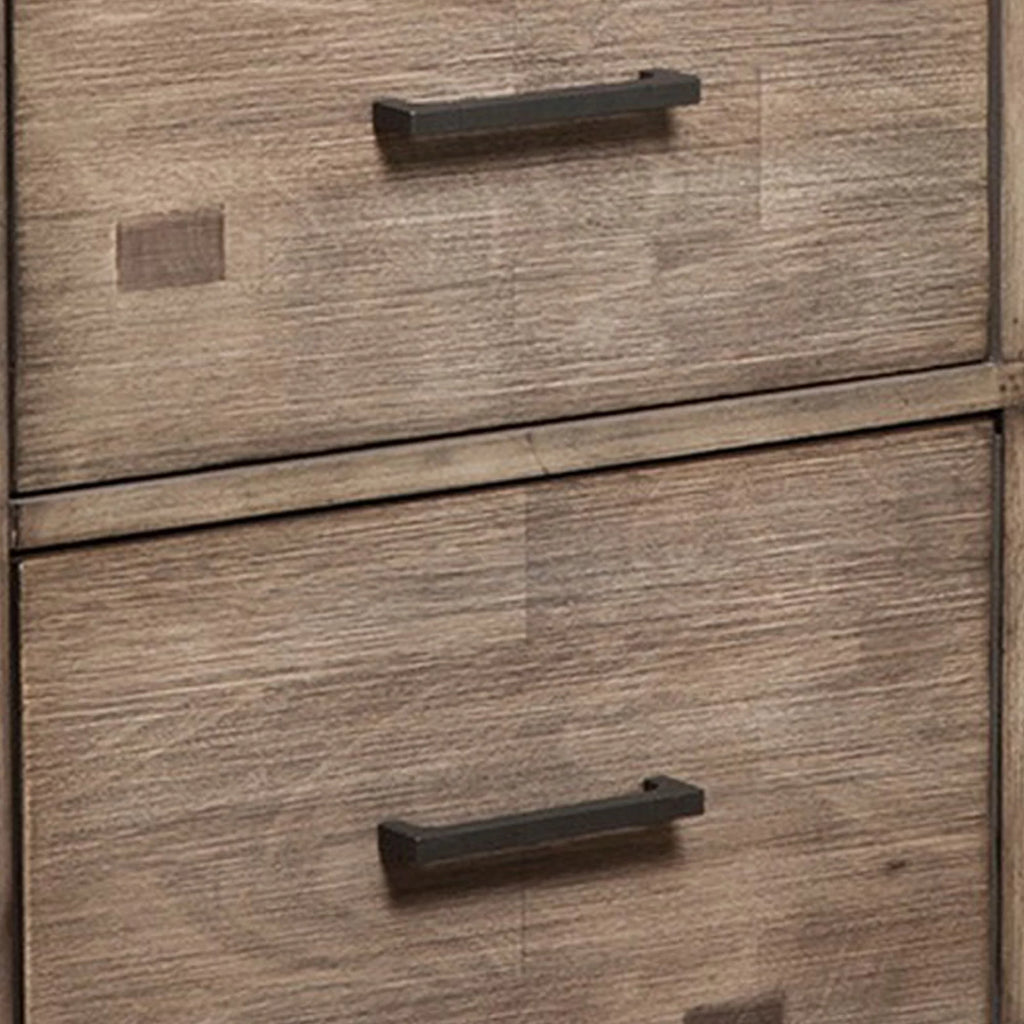 Benjara 42 Inch TV Media Chest with 4 Drawers, Gray Mahogany N776969