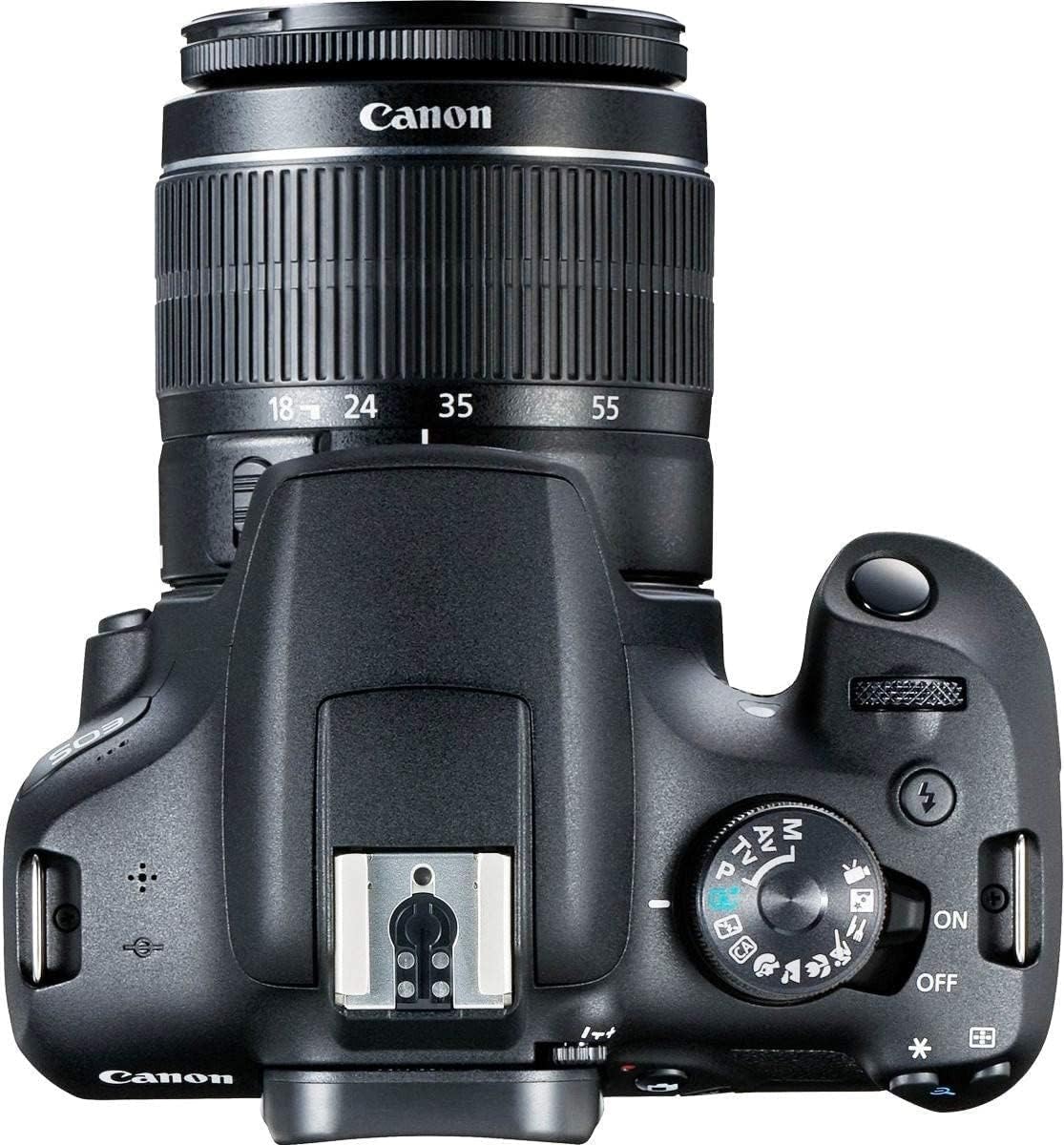 Canon EOS 2000D (Rebel T7) DSLR Camera with 18-55mm Lens Bundle (Renewed) G925118
