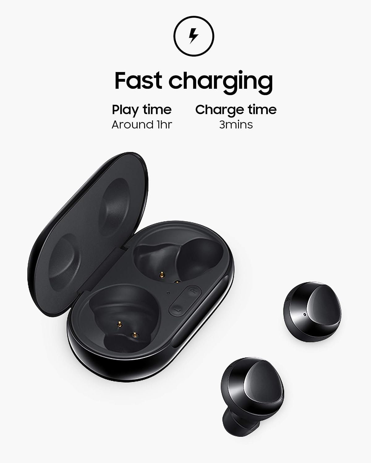 Samsung Galaxy Buds+ True Wireless Earbuds (Renewed) Black Q380721