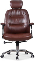 Boss Chair High Back Executive Office Chair - Big Tall Bonded Leather Ergonomic Computer Desk Swivel Chair Thick Padded Headrest Wide Armrest