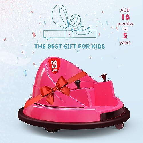 ROOMTEC 12V Toddler Bumper Car with Remote Control, Blue J15137