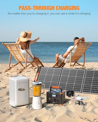 GRECELL 300W Portable Power Station, 230Wh Solar Generator with USB-C PD M376989